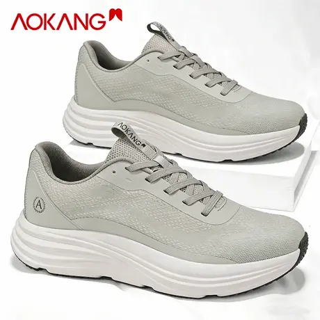 奥康男鞋2026新款春季软底轻便减震跑步鞋男款休闲增高透气运动鞋图片