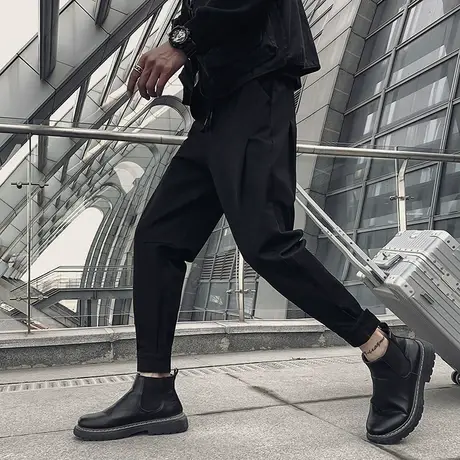 运动裤男哈伦西裤春秋裤子韩版潮流潮牌束腿休闲长裤百搭卫裤ins商品大图