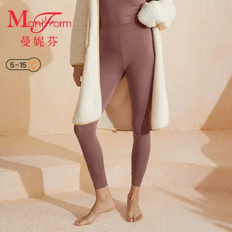 曼妮芬中腰暖裤内穿舒适女士秋裤打底肌衣20210441商品大图
