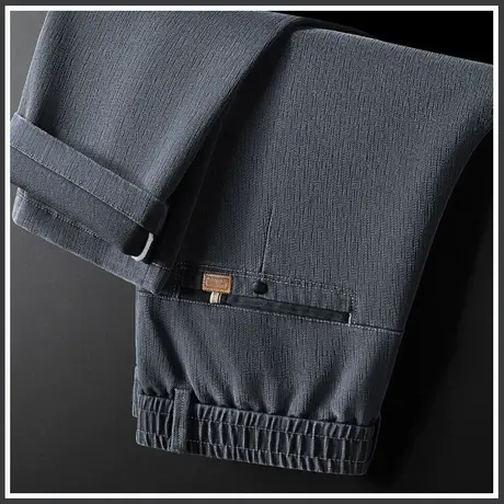 秋季2023年新款男士高端休闲裤子秋冬款男装商务正装直筒西裤秋天商品大图