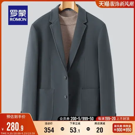 罗蒙中青年男士商务休闲职业单西外套2023秋季新款简约百搭西服男图片