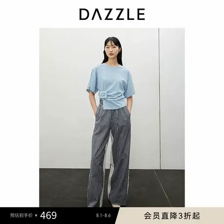 DAZZLE地素奥莱 T恤春夏女装立裁蝙蝠袖感上衣商品大图