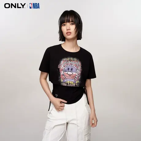 【ONLY奥莱清仓】秋季NBA联名款百搭休闲套装圆领印花T恤女商品大图