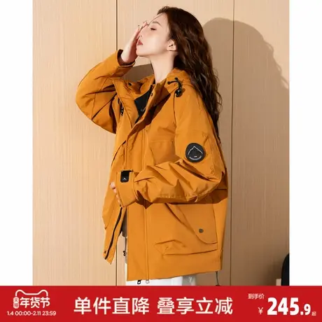 唐狮2026冬季女短款棉衣户外偏工装外套抗风休闲宽松百搭夹棉图片