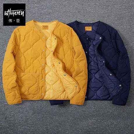 伟臣潮流大码男装冬季轻薄棉衣男胖子加肥加大棉袄肥佬打底棉服男图片