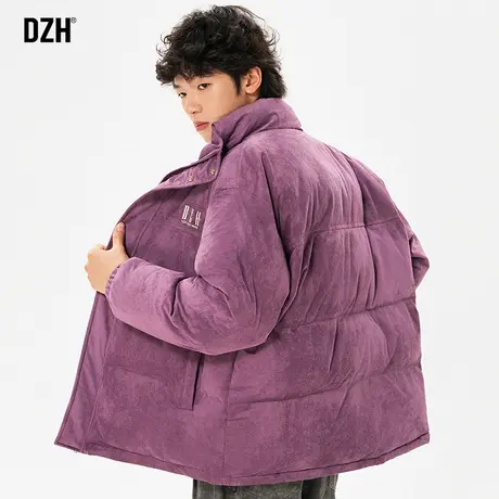 DZH男生潮牌棉服男款冬季加厚棉衣外套男2024新款情侣冬装棉夹克商品大图