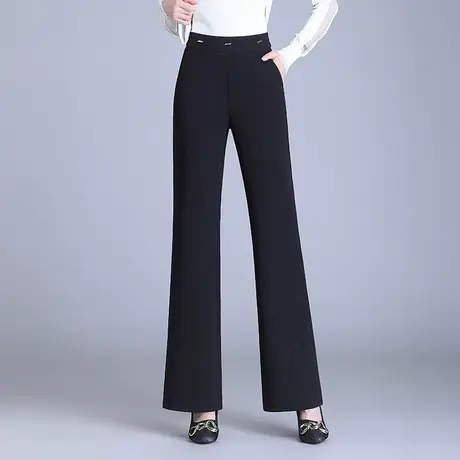 时尚显瘦筒喇裤韩版垂感微喇裤高腰休闲裤秋季2023新款气质长裤子商品大图