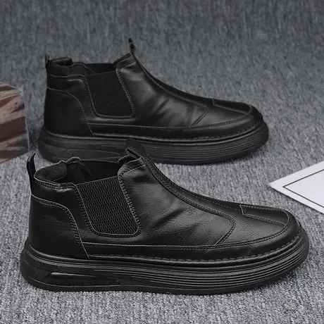 雨鞋男款时尚钓鱼水鞋厨房防滑工作鞋劳保套鞋短筒雨靴防水鞋男士商品大图