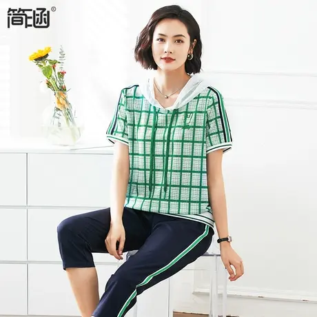【凉感快干】胖妹妹显瘦套装简涵高端轻奢大码女装夏装新款2023年图片