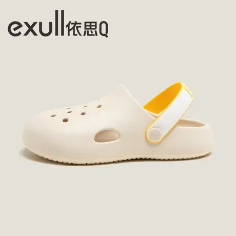 exull/依思Q洞洞鞋女护士外穿包头凉鞋软底夏季EVA防滑凉拖鞋女款图片