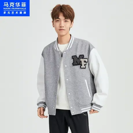 马克华菲美式复古棒球服夹克棉服男冬季新款潮流时尚外套男装图片