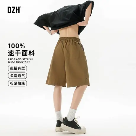 男生薄款工装短裤男夏季2025新款速干五分休闲裤男款外穿运动中裤商品大图