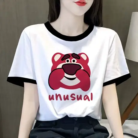 港味chic插肩袖大码t恤女夏oversize宽松显瘦纯棉短袖ins胖mm上衣商品大图