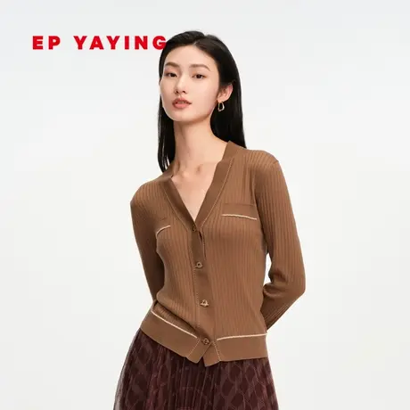 [小香风]EP YAYING雅莹女装 修身长袖羊毛针织开衫 商场同款9198A图片