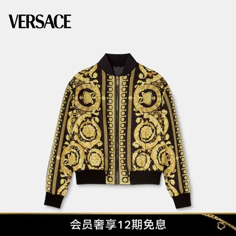 【ICONS系列】VERSACE/范思哲 女士 Barocco印花双面飞行员夹克图片