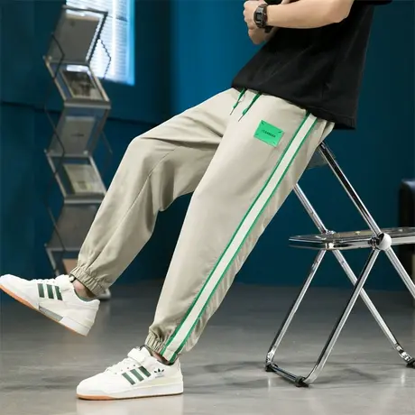 夏季薄款冰丝长裤12岁男孩13初高中学生14运动休闲裤子15大童卫裤商品大图