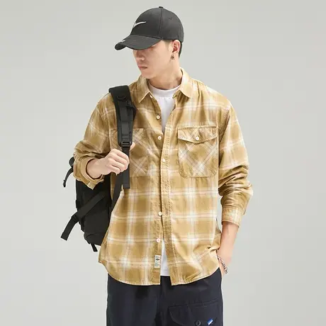 Modi Nick/摩帝尼克秋季男士衬衫定制灯芯绒独特色织灯芯绒面料图片