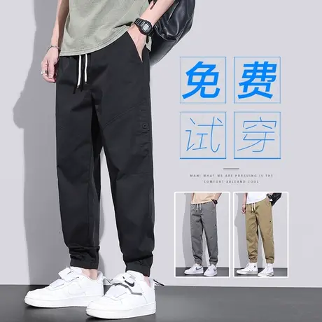 工作工装休闲裤男士夏季薄款工地干活建筑工人男裤子男款潮流百搭商品大图