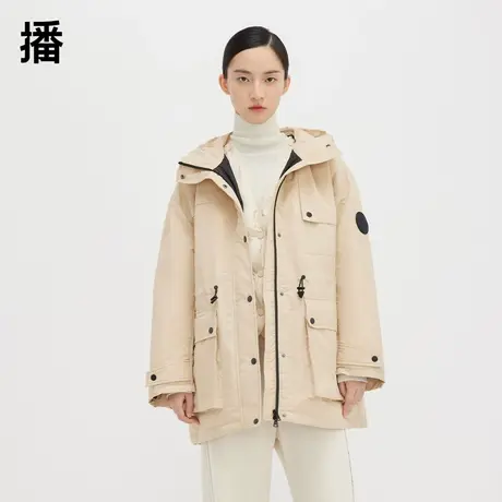 播工装风夸张感口袋羽绒服DD图片