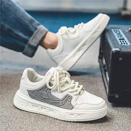 男鞋2024新款潮流韩版休闲小白板鞋青少年百搭运动莆田潮鞋春秋季商品大图