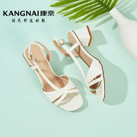 康奈女鞋2024年夏季新款时尚都市办公室单鞋女士通勤百搭时装凉鞋商品大图