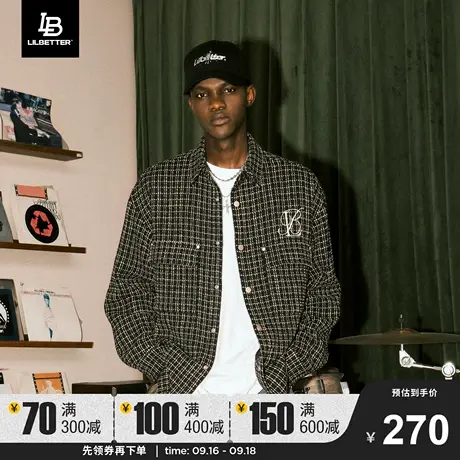 Lilbetter小香风夹克男刺绣外套美式高级感褂子高街衣服复古上衣商品大图