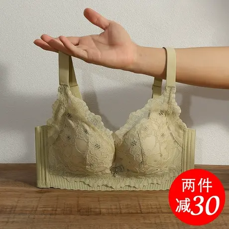 思晴内衣女小胸薄款洞洞杯透气文胸聚拢收副乳防下垂胸罩无钢圈夏商品大图
