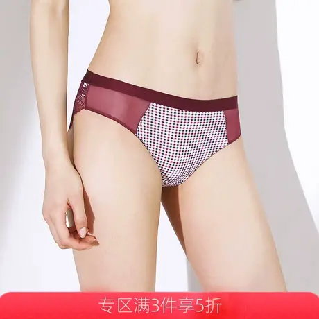 艾舒客内裤女低腰提臀短裤纯棉底裆性感蕾丝薄款短裤头舒适透气图片