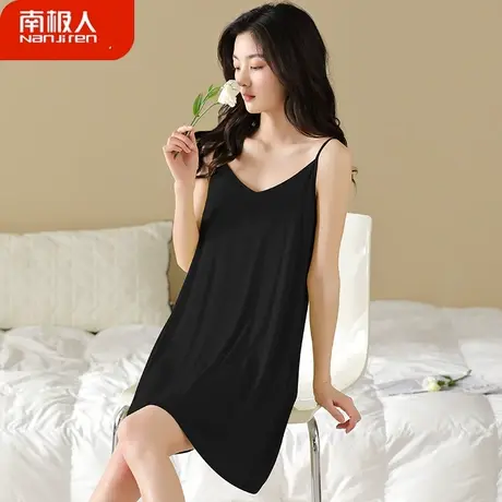 吊带睡裙夏季女款夏天莫代尔女士孕妇性感魅惑睡衣女夏款2023新款商品大图