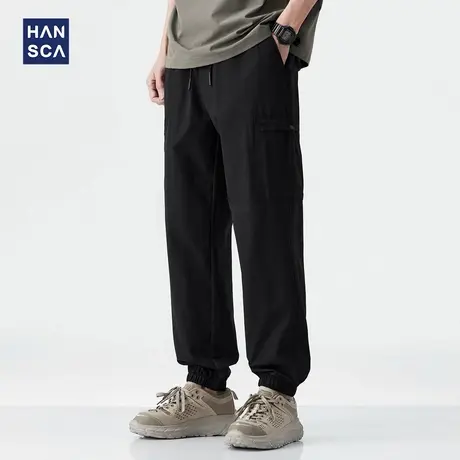 hansca轻户外超薄防水束脚休闲裤男夏季零压力宽松耐磨工装长裤子商品大图