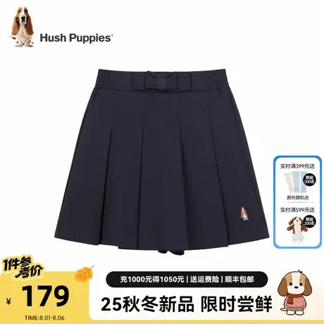 暇步士童装女童裙裤2025秋季新款大童甜美学院风裤子儿童宽松短裤商品大图
