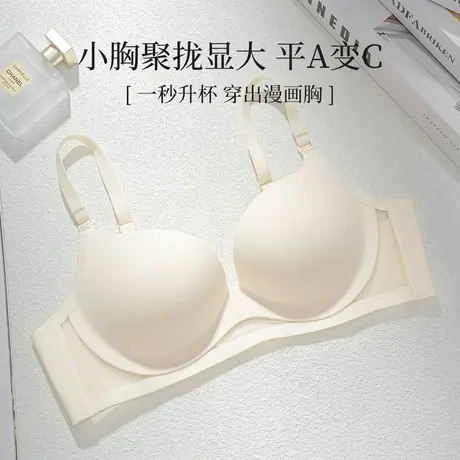 奥丽侬小胸聚拢显大粉底液隐形无痕美背内衣上托收副乳文胸女6009商品大图
