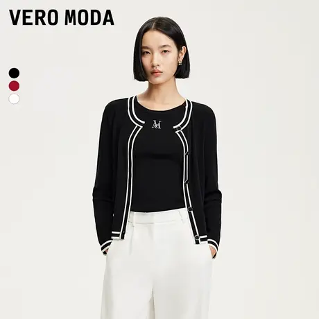【来了就好】Vero Moda针织衫25夏新款真两件针织开衫325124045商品大图