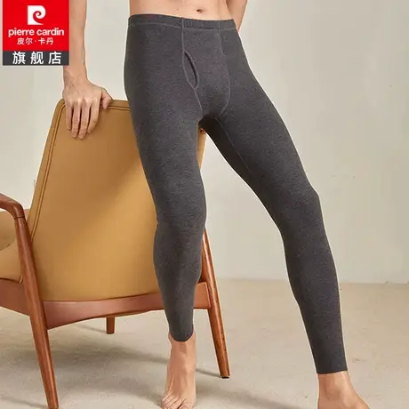 皮尔卡丹男士保暖裤情侣加厚加绒秋裤棉裤打底男女长裤厚款綿羊毛图片