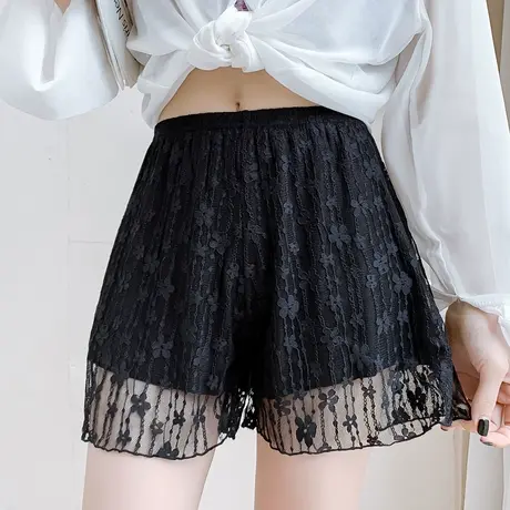 安全裤JK女防走光白色lolita宽松蓬蓬女打底裤蕾丝内衬可外穿短裤商品大图