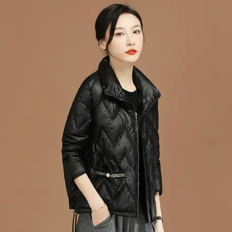 韩潮袭人小香风立领加厚夹棉棉衣棉服女2023冬季新款短款棉袄外套图片