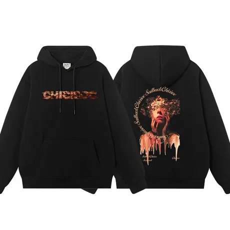 复古油画美式卫衣hiphop潮牌慵懒chic连帽vintage高街衣服小众商品大图