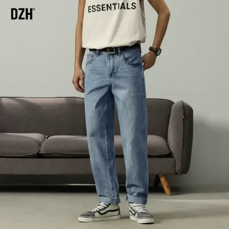 青少年直筒牛仔裤男休闲裤子男款潮牌男裤春季新款牛仔长裤直筒裤商品大图