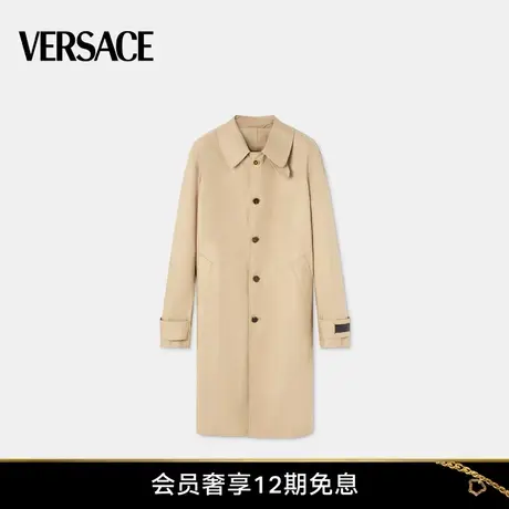 【春夏新品】VERSACE/范思哲 男士Barocco 拼接华达呢风衣图片