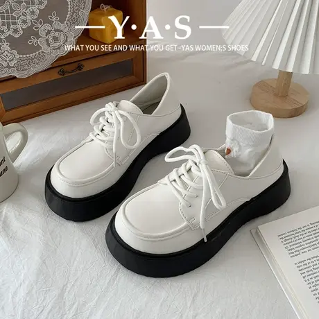 英伦风小皮鞋女2024新款春季日系jk百搭玛丽珍厚底小众设计感单鞋图片