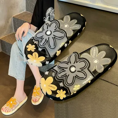 拖鞋女夏季时尚外穿2024新款居家浴室防滑女款凉拖鞋高级感沙滩鞋商品大图