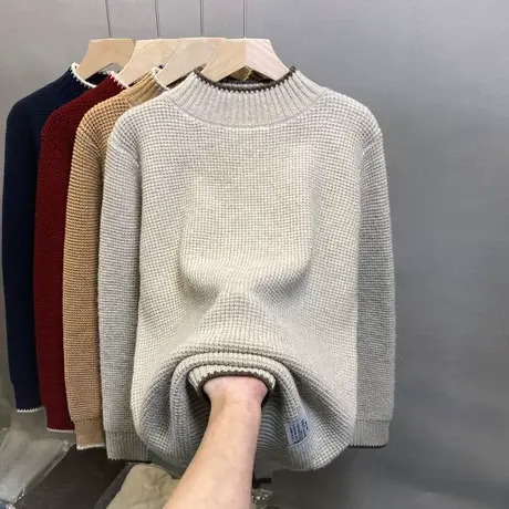2023年秋冬新款半高领毛衣女套头加厚洋气针织衫女长袖打底毛衣女图片