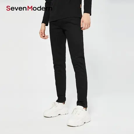 【清仓商场同款】柒牌奥莱男装潮牌SevenModern百搭青年牛仔裤商品大图