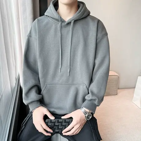 卫衣男春秋季2023新款潮牌男款重磅美式男生连帽外套今年流行上衣商品大图