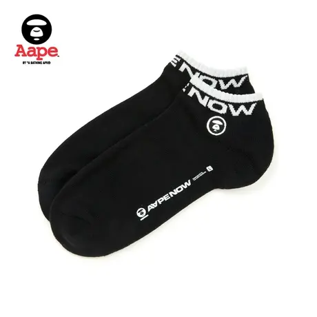 Aape旗舰店配饰猿颜字母提花针织短袜5136XXK图片