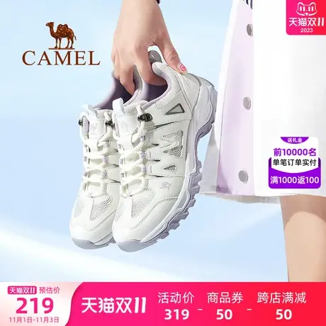 骆驼女鞋2023夏季新款运动鞋女士防滑透气休闲鞋耐磨户外徒步鞋子商品大图