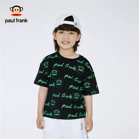 大嘴猴男童短袖t恤薄2023夏季新款儿童半袖体恤男孩洋气印花上衣商品大图