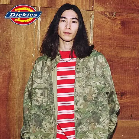 Dickies商场同款 23新品秋冬新款工装灵感 翻领休闲长袖衬衫上衣图片