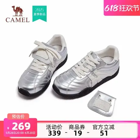 骆驼女鞋2025夏季新款增高厚底增高休闲运动鞋板鞋阿甘鞋德训鞋女商品大图