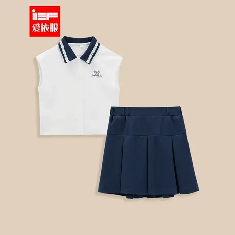MINIIEF【爱依服童装】2025夏季新款韩版时尚休闲运动风上下套裙商品大图